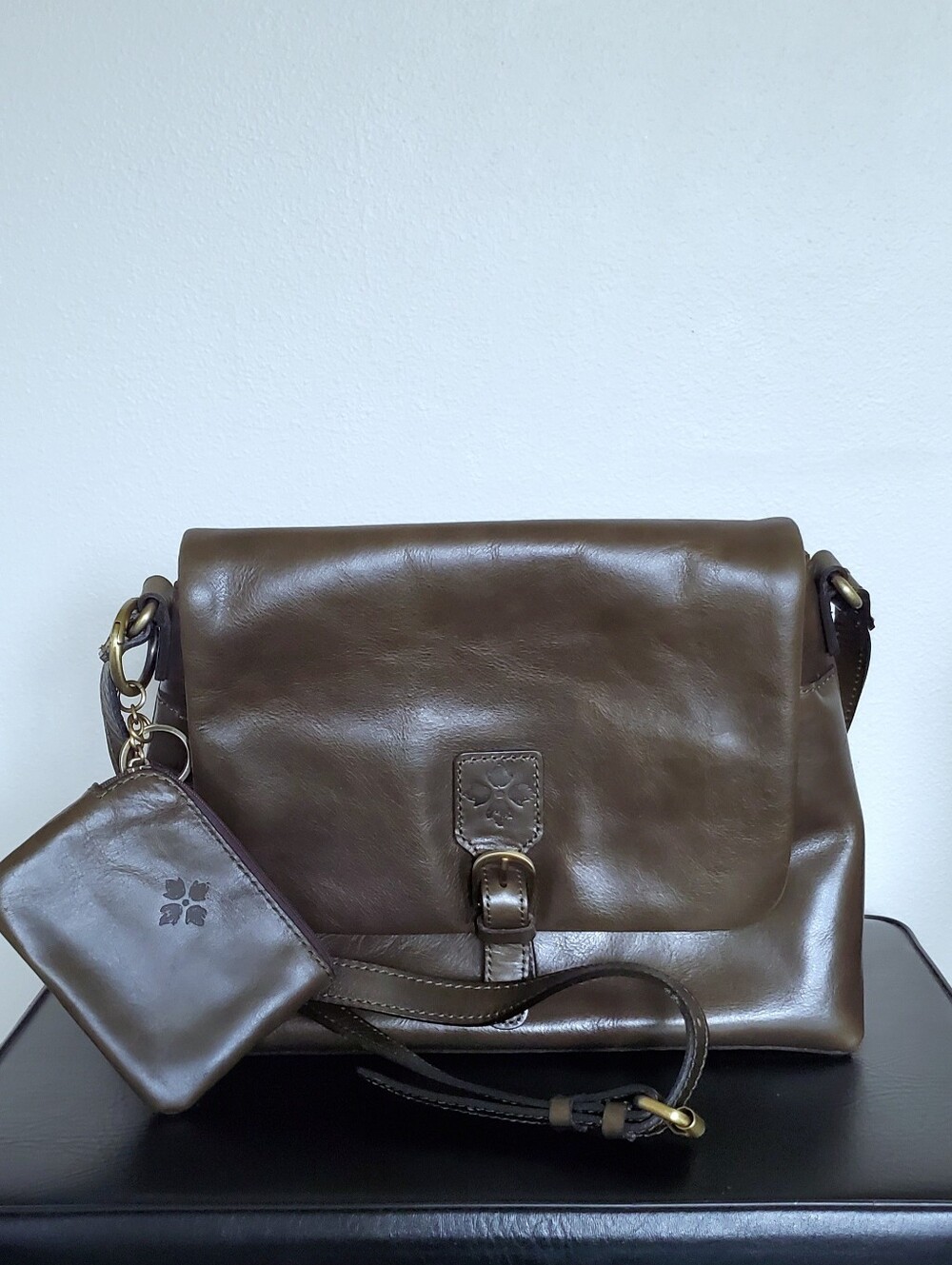 Patricia Nash 3-Piece Large Crossbody, Key Ring Coin Purse & Dust Bag